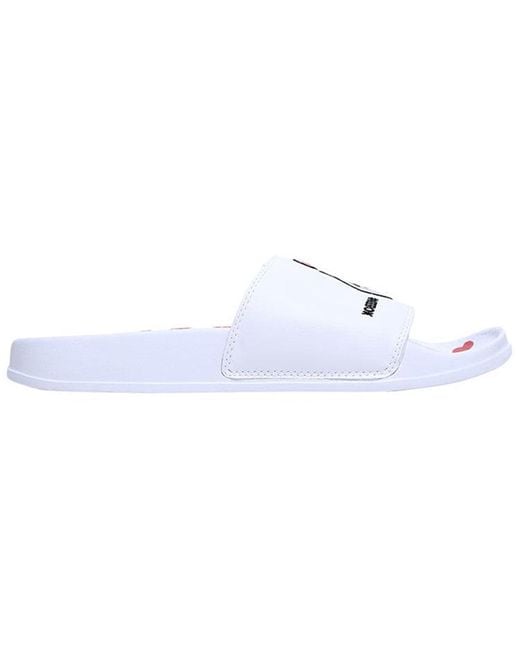Reebok White Classic Love Slippers for men
