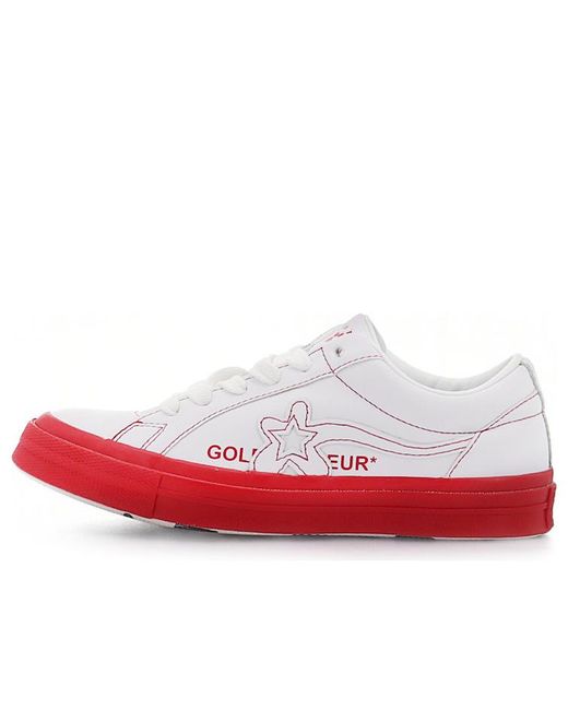 Converse White Golf Le Fleur X One Star Ox 'Racing' for men