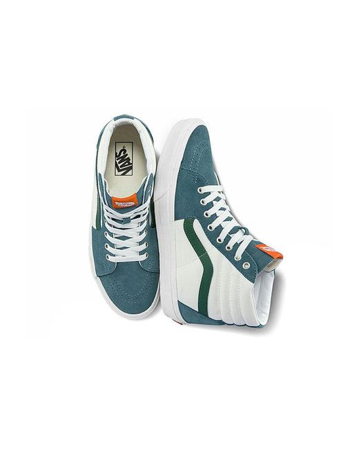 Vans Blue Sk8-Hi Cozy Skateboarding Shoes