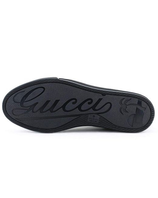 Gucci Black Monogram High Top Sneakers