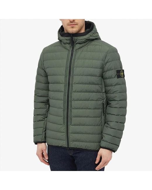 Stone Island Green Lightweight Primaloft Puffa Jacket for men