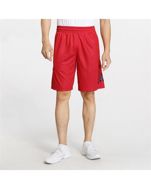 Nike Red Burst Crack Breathable Quick Dry Basketball Sports Shorts for men