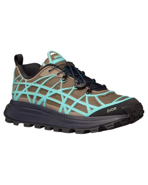 Dior Blue B31 Runner Sneaker Khaki for men