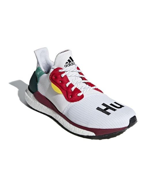 Adidas White X Pharrell Solar Hu Glide for men
