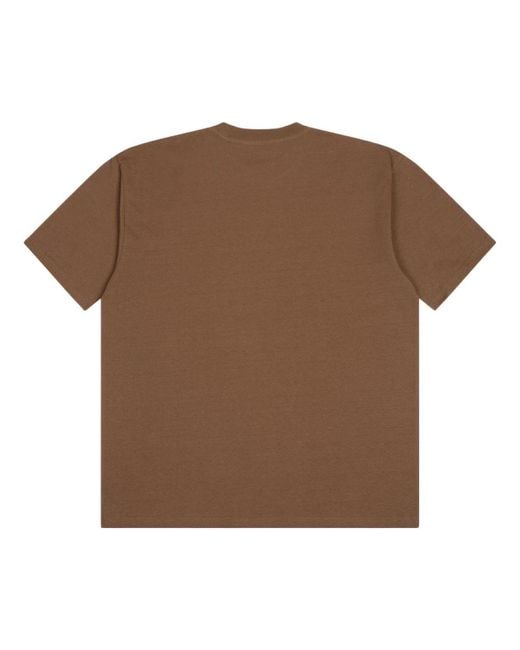 Drew House Brown Basic T-Shirt for men