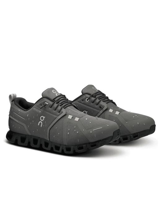 On Shoes Gray Cloud 5 Waterproof 'Asphalt Magnet' for men