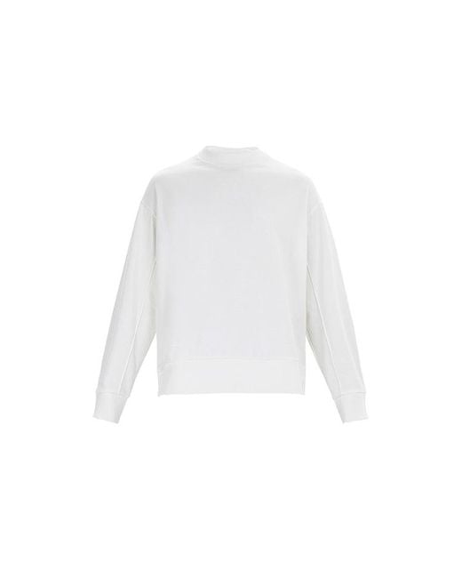 Adidas White Y-3 Signature Logo Sweatshirt for men