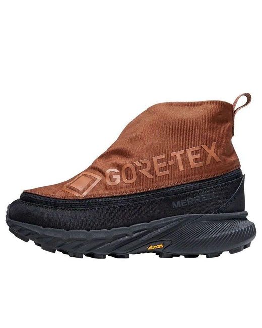 Merrell Brown 1Trl Agility Peak 5 Gore-Tex Zip Off Se 'Rye Viridian' for men
