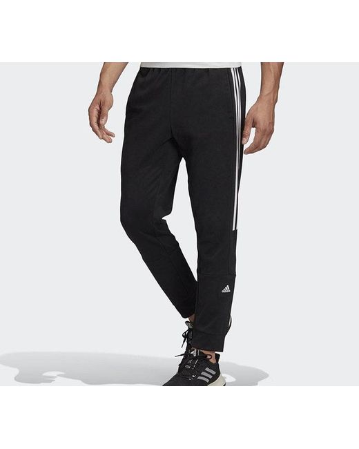 Adidas Black M Mh Bos Tp Sj Training Series Sports Pants for men