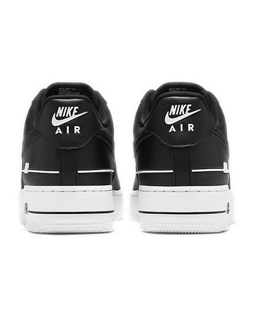 Nike Black Air Force 1 '07 Lv8 'Double Air Pack for men