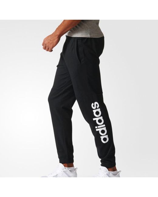 Adidas Black Training Sports Knit Long Pants for men