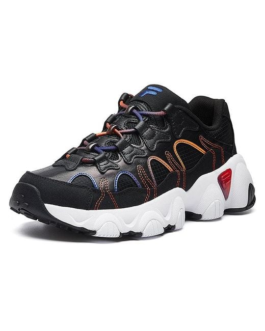 Fila White Jagger Retro Running Shoes for men