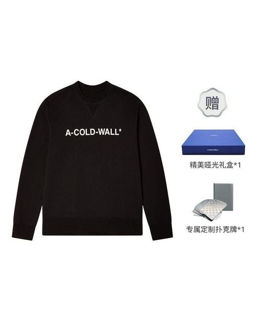 A_COLD_WALL* Black Essential Logo Sweatshirt for men