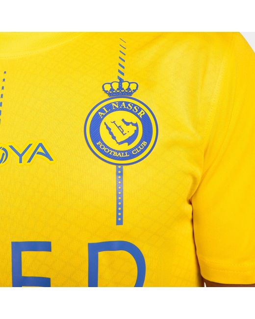 Nike Yellow Al Nassr Fc 2023/24 Stadium Home Jersey for men