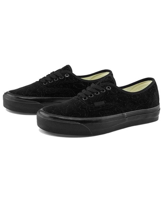 Vans Black Og Authentic Lx 'Velvet Emboidery for men