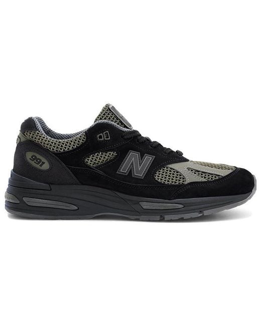 New Balance Black X Stone Island 991V2 Made for men