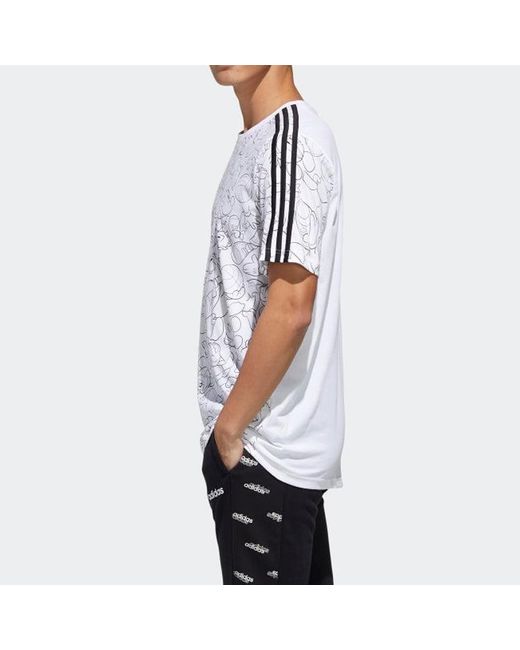 Adidas White M Dsny Aop T Training Sports for men