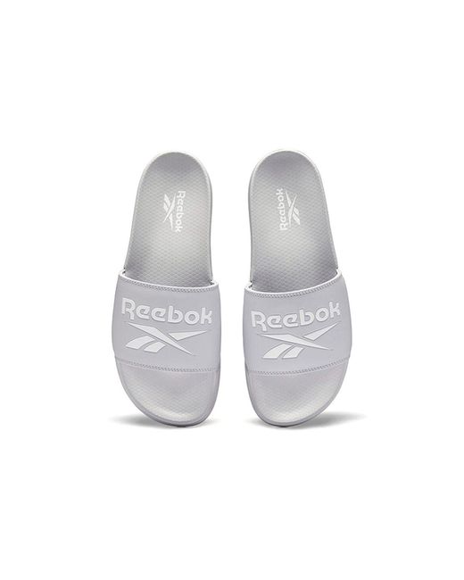 Reebok White Classic Slide for men