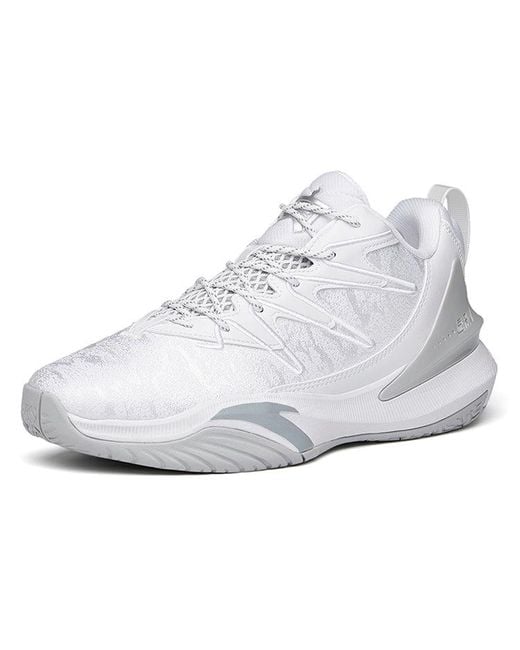 Anta White Quick Battle 5 Low for men