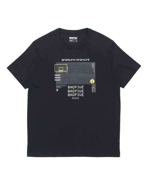 Li-ning Black Badfive Graphic T-shirt for men