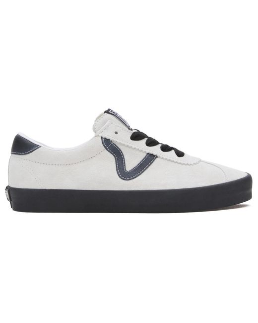 Vans White Sport Low Suede Shoes for men