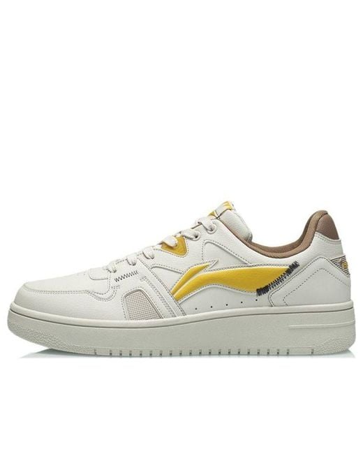 Li-ning White Sports Fashion Skateboarding for men