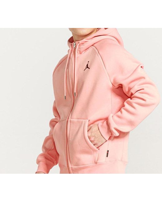 Nike Pink Flying Embroidered Sports Hooded Jacket for men