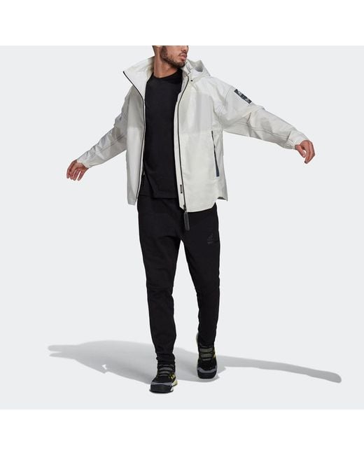 Adidas Gray Myshelter R.R Outdoor Yuyu Technology Hooded Jacket Coat for men