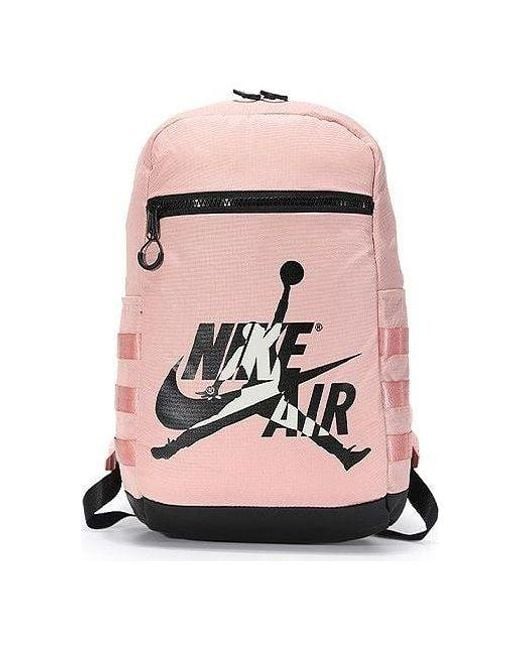 Nike Pink Air Jordan Jumpman Air Logo Backpack