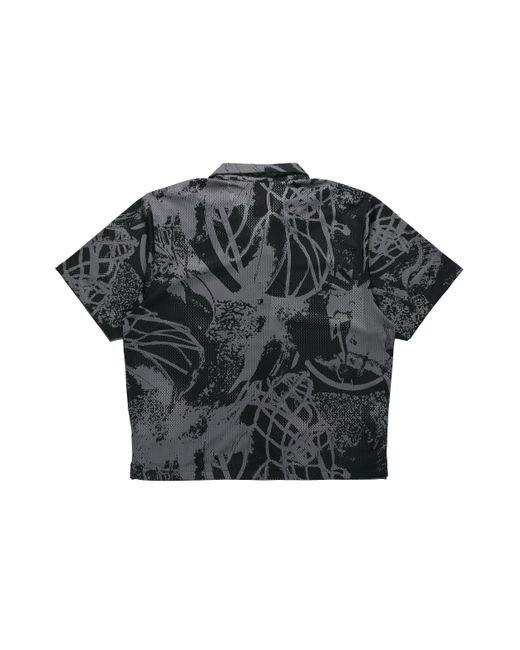 Nike Black Flight Knitting Printing Wide Loose Basketball Short Sleeve Shirt for men