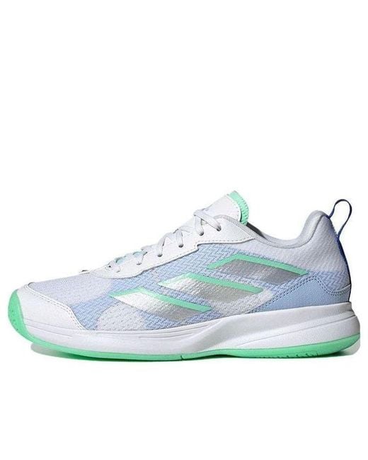 Adidas Blue (Wmns) Avaflash Low Tennis Shoes Metallic Pulse Mint'