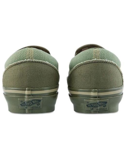 Vans Green Nigel Cabourn X Og Classic Slip-On Lx 'Usmc Army Mix' for men