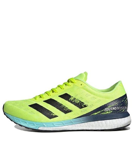 Adidas Blue Adizero Boston 9 'Solar' for men