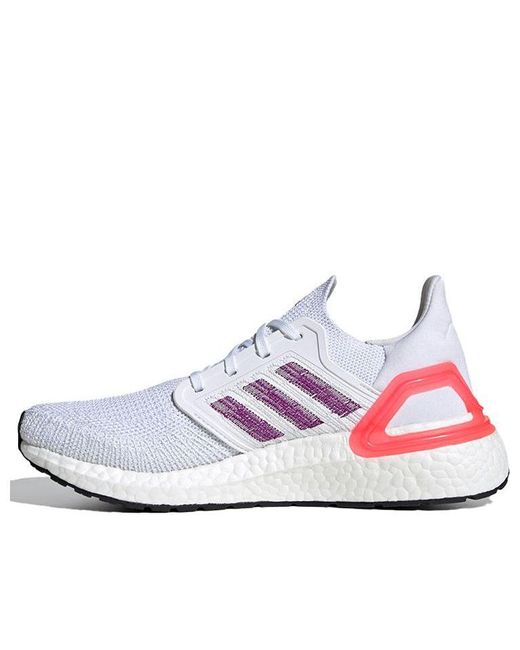 adidas Ultraboost 20 'white Shock Red' | Lyst