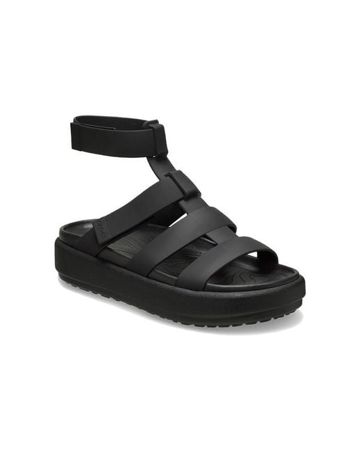 CROCSTM Black (Wmns) Brooklyn Luxe Gladiator Sandals