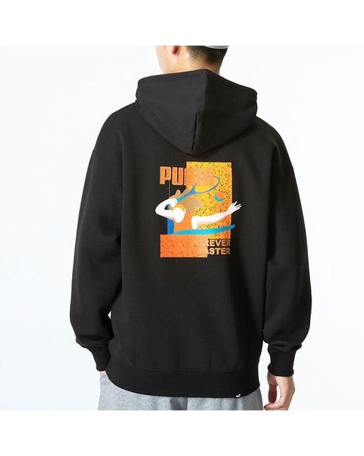 PUMA Blue Essentials Hoodie for men