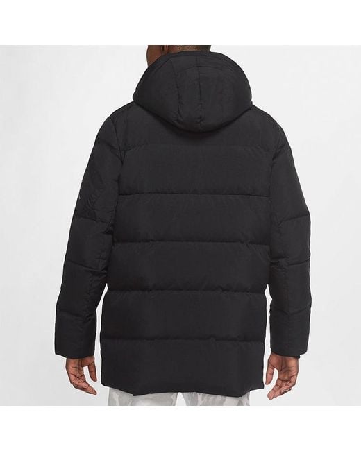 Nike Black Casual Sports Hooded Stay Warm Down Jacket for men
