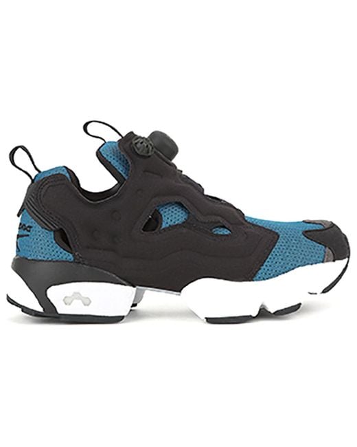 Reebok Blue Instapump Fury Og Hollow Out Shock Absorption Non-Slip Shoes/Sneakers Splicing for men