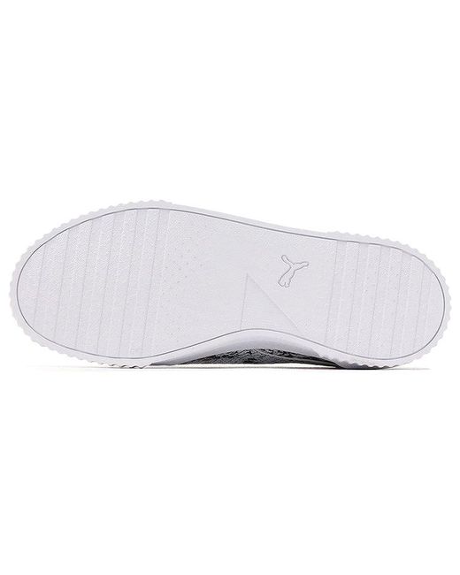 PUMA White (Wmns) Carina Reptile Casual Shoes For