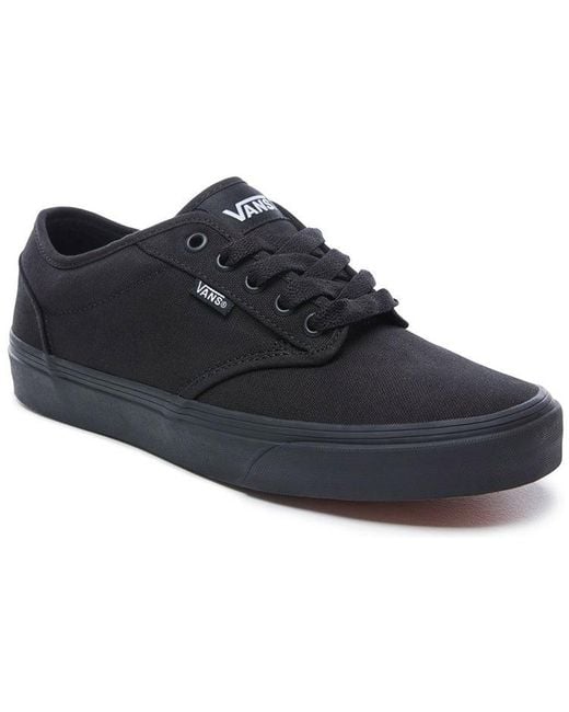 Vans Blue Authentic Atwood Skateboard Series Mid-Top Retro Skate Shoes for men