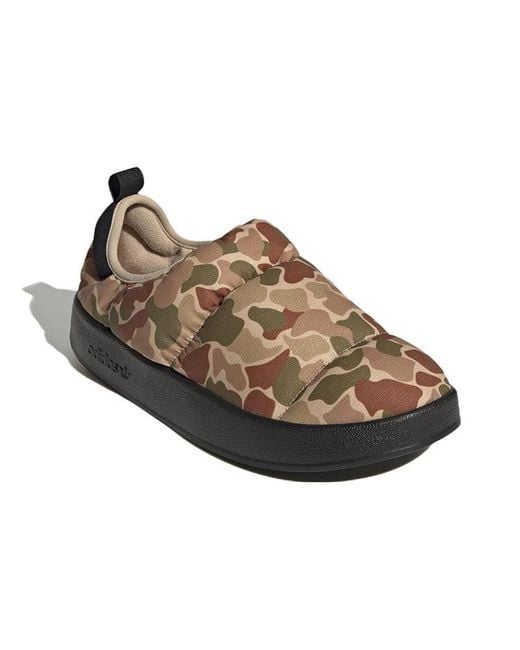 Adidas Brown Puffylette 'Camo' for men
