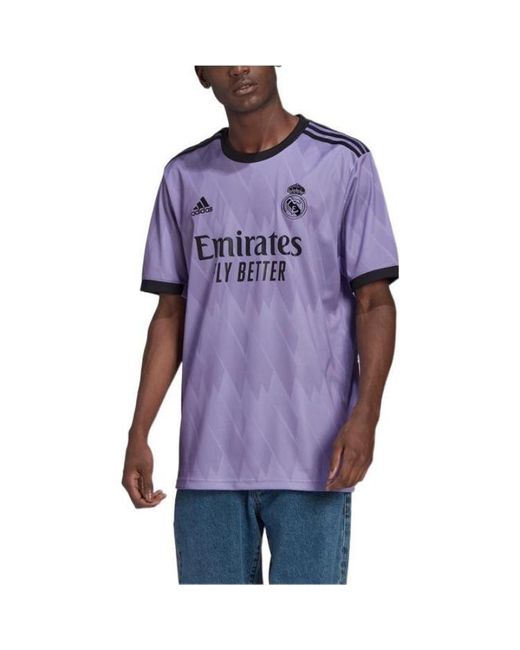 Adidas Blue Real Madrid 22/23 Away Jersey 'Light' for men