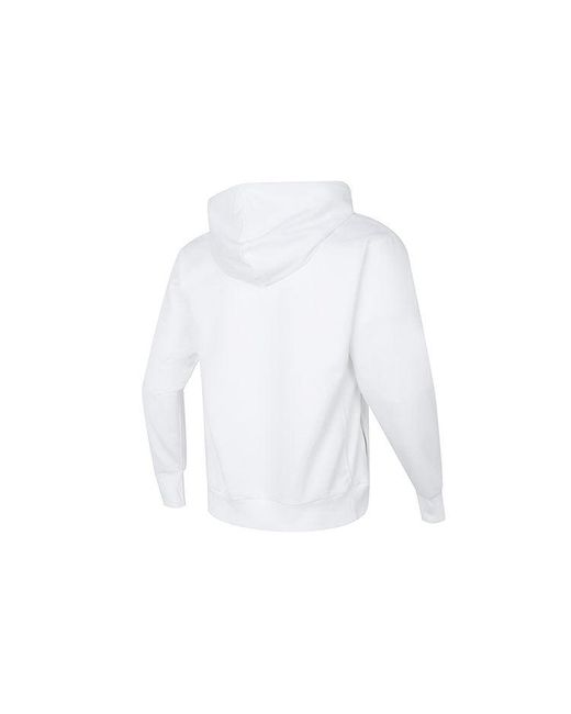 Nike White Dri-fit Standard Issue Premium Pullover Basketball Hooded Top for men