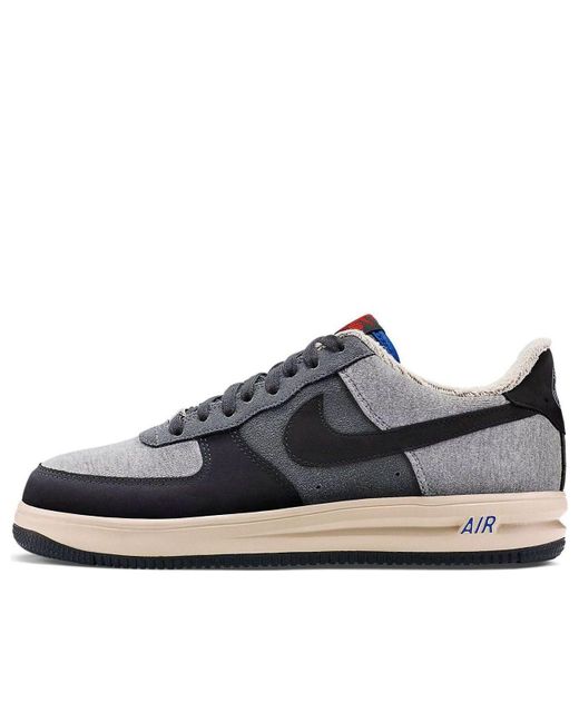 Nike Blue Lunar Force 1 Loop Wheeler Qs ' Heather Anthracite Dark Sand' for men