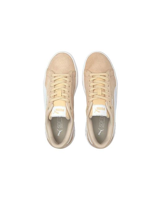 PUMA White (Wmns) Smash Platform V2 Suede