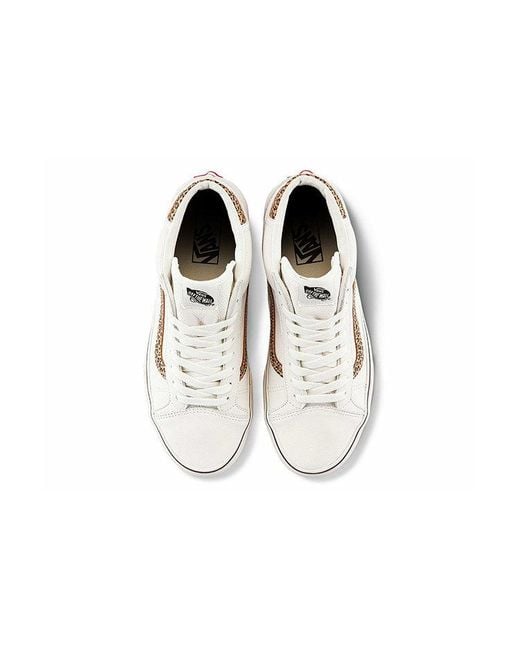 Vans White General Mid Skool Skate Shoes for men