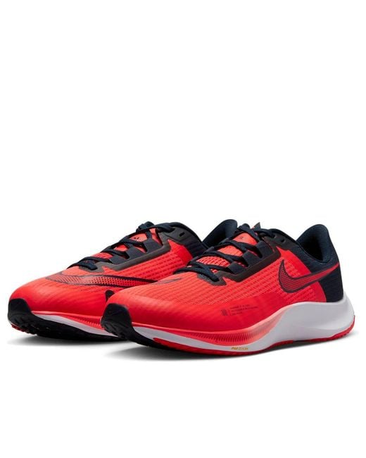 Nike Red Rival Fly 3 Road Racing Shoes for men