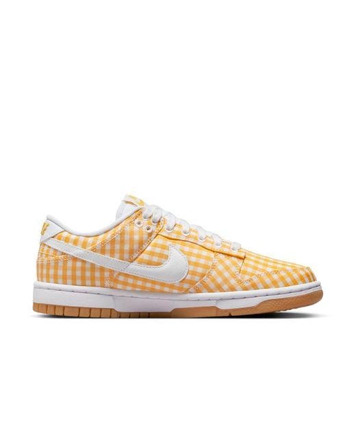 Nike Natural Dunk Low Wmns Yellow Gingham