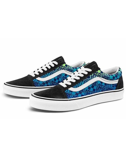 Vans Blue Old Skool 'Logo Flame for men