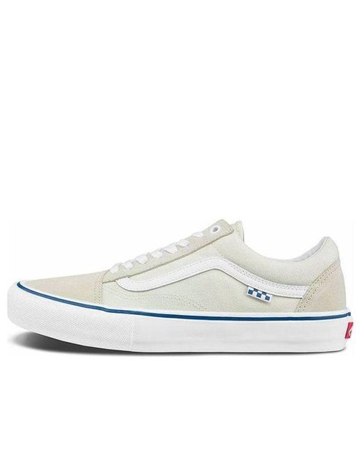 Vans White Skate Old Skool 'Checkerboard for men